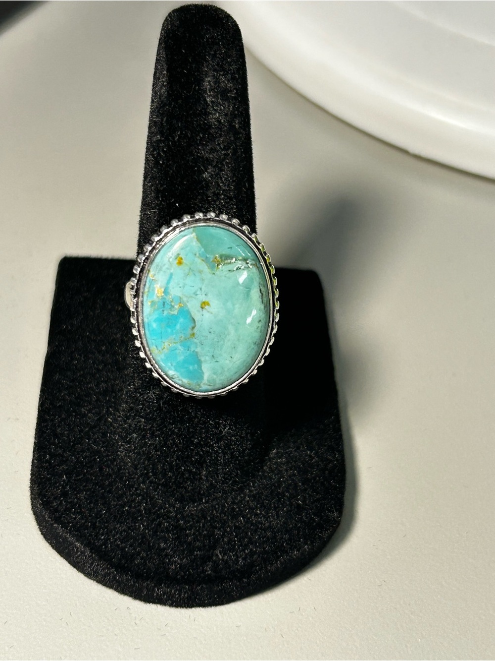 Genuine Turquoise Statement Ring